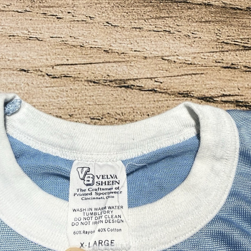 Velva Sheen Columbia University Shirt Jersey XL Blue Ivy League 70s 80s VTG - Picture 4 of 5
